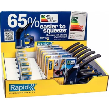Sponkovačka Sponkovací pistole ruční Rapid 6xALU940 + spony 140/10 mm