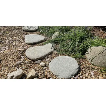 Venkovní dlažba Nášlapy ovál antico - kvarcit šedý