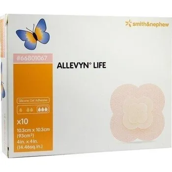 Krytí na ránu Smith & Nephew Allevyn Life 10,3 x 10,3 cm 10 ks