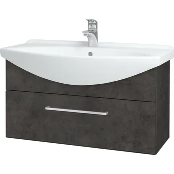 Koupelnový nábytek Dřevojas Koupelnová skříňka TAKE IT SZZ 85 - D16 Beton tmavý / Úchytka T04 / D16 Beton tmavý