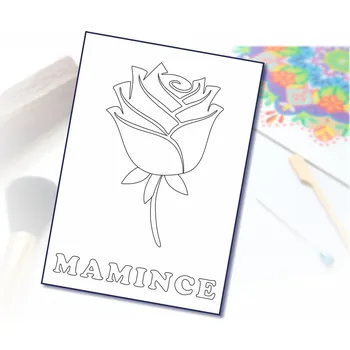 Radost v písku Šablona na pískování růže - mamince Varianta: A6 (105 x 148 mm)