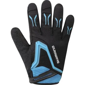 SHIMANO FREERIDE rukavice, černá/ modrá, M