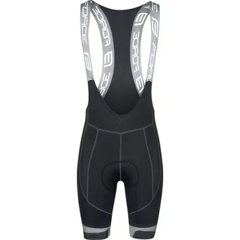 Cyklistické oblečení kraťasy FORCE FAME se šráky a vložkou, černé XS