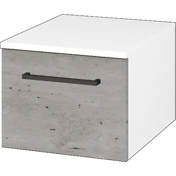 Koupelnový nábytek Dřevojas Nízká skříňka DOS SNZ1 40 - N01 Bílá lesk / Úchytka T06 / D01 Beton