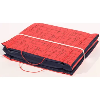 Plážová podložka BONEX Plážové lehátko 60x180 červený ornament