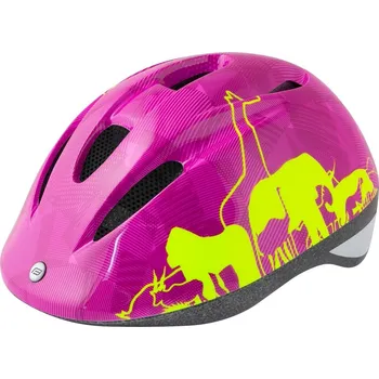 Cyklistická přilba přilba FORCE FUN ANIMALS dětská fluo-růžová S