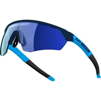 cyklistické brýle brýle FORCE ENIGMA modré, modré zrc. sklo
