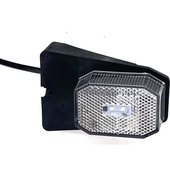 Přídavný světlomet Svítilna přední obrysová LED Aspöck Flexipoint, 12V, s odrazkou, na držáku, kabel QS75