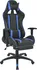 Polohovací kancelářská židle s podnožkou 70 x 71 x 126-136 cm černá/modrá