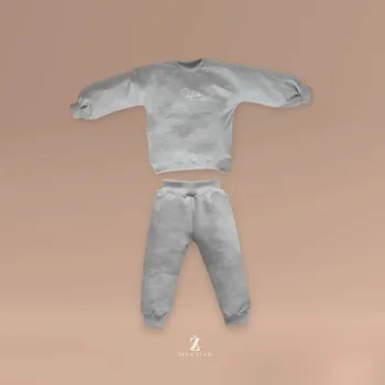 Tepláková souprava s výšivkou jména ŠEDÁ Velikost: 98 (2-3 roky), Varianta: Samostatně tepláková souprava