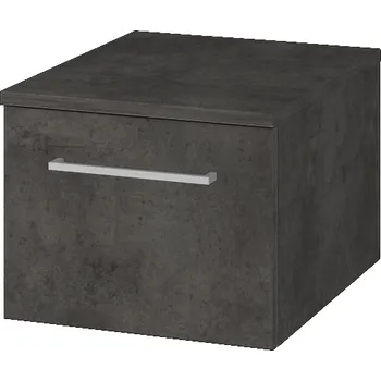 Koupelnový nábytek Dřevojas Nízká skříňka DOS SNZ1 40 - D16 Beton tmavý / Úchytka T04 / D16 Beton tmavý