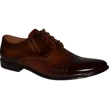 Pánské polobotky De plus pánská společenská obuv 482-324 Barva: hnědá, Velikost: 39