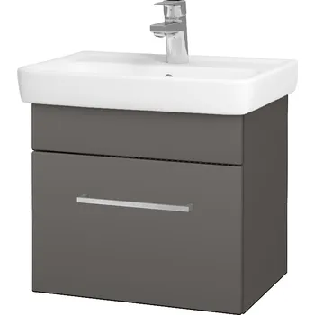 Koupelnový nábytek Dřevojas Koupelnová skříňka SOLO SZZ 50 - N06 Lava / Úchytka T04 / N06 Lava