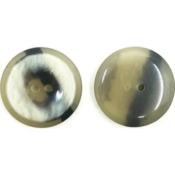 Knoflík GOM111, Knoflík, 23mm, perleťová - béžová, žíhaný, 1ks