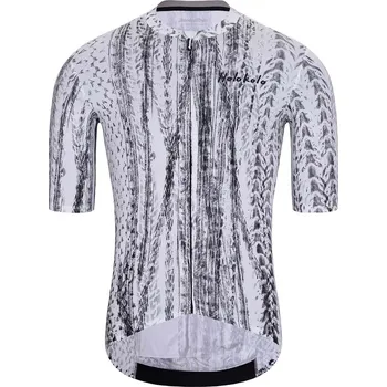 cyklistický dres HOLOKOLO Cyklistický dres s krátkým rukávem - TYRES ELITE - černá/bílá