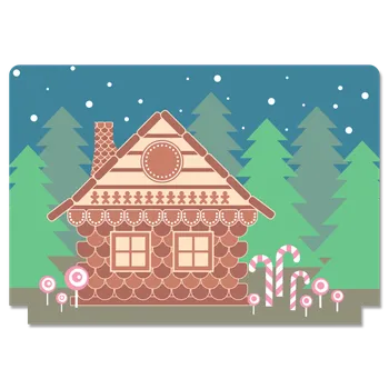 Loutkové divadlo Perníková chaloupka - pozadí do divadla pro 20 cm loutky