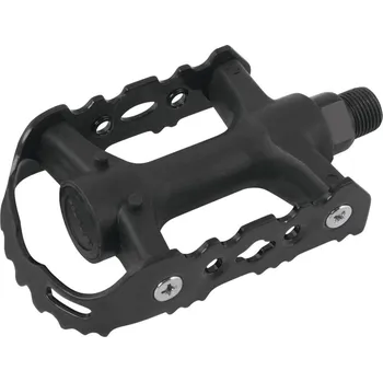 Pedál na kolo pedály FORCE 931 Fe-plast kuličková ložiska, černé