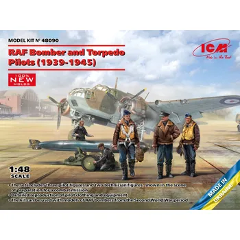 Plastikový model 1:48 RAF Bomber & Torpedo Pilots (1939-1945)