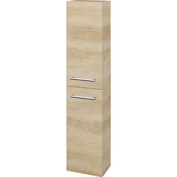 Koupelnový nábytek Dřevojas Vysoká skříň DOS SV1D2 35 - D15 Nebraska / Úchytka T03 / D15 Nebraska / Pravé