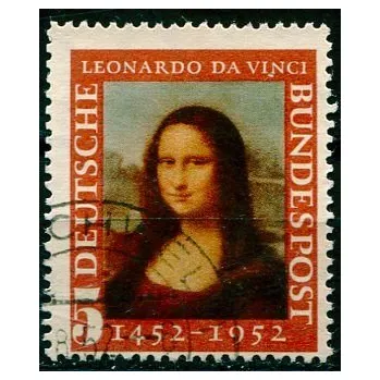 Poštovní známka (1952) MiNr. 148 - O - Německo - Leonardo da Vinci (2)
