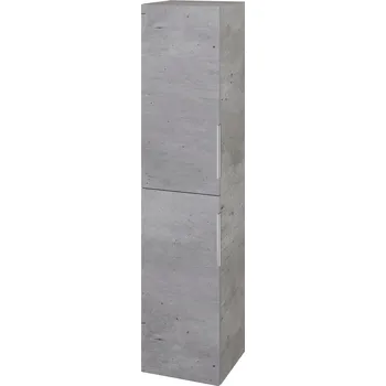 Koupelnový nábytek Dřevojas Vysoká skříň DOS SVD2 35 - D01 Beton / Úchytka T05 / D01 Beton / Levé