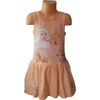 Dívčí sukně SUN CITY Šaty FROZEN ELSA oranžové, vel. 110
