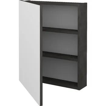 Koupelnový nábytek Dřevojas Jednodveřová galerka Q GA 60 - D16 Beton tmavý / Pravé