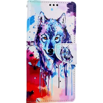 Pouzdro na mobilní telefon Pouzdro Samsung A14 5G knížkové Kresba vlka (kryt neboli obal na Samsung A14 5G)