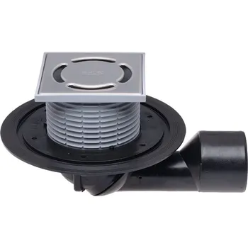 kanalizační vpusť HL terasová vpusť+zpětná kl. 11,5x11,5 HL80