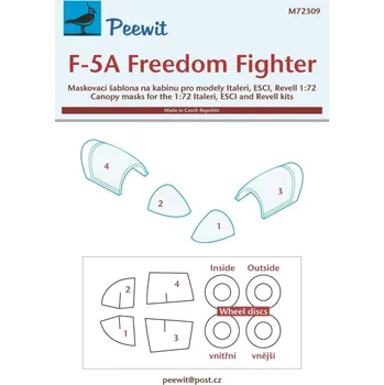 Plastikový model 1/72 Canopy mask F-5A Freedom Fighter (ITA/REV)