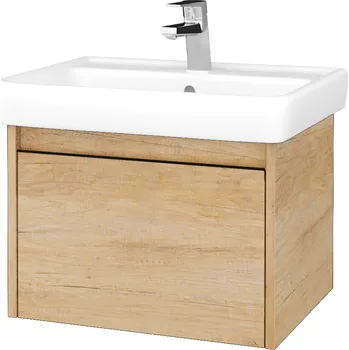 Koupelnový nábytek Dřevojas Koupelnová skříňka BONO SZZ 60 (umyvadlo Q) - D15 Nebraska / Úchytka T33 / D15 Nebraska