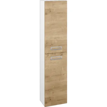 Koupelnový nábytek Dřevojas Vysoká skříň DOOR SV1D2 35 - N01 Bílá lesk / Úchytka T39 / D09 Arlington / Pravé