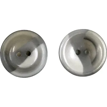 Knoflík GOM143, Knoflík, 23mm, 3 odstíny šedé, 1ks