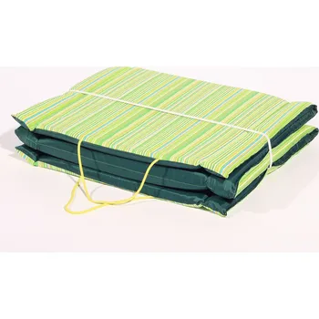 Zahradní lehátko Plážové lehátko zelené pruhy