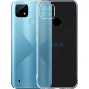 Pouzdro na mobilní telefon Měkký TPU kryt Realme C21 transparentní, ultratenký (0,75mm) a zpět 4 Kč s ATC Clubem
