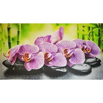 Obklad Obkladové panely 3D PVC orchidej na kamenech TP10019558