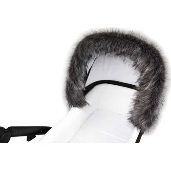 Kožešinový lem JASMINE - šedý