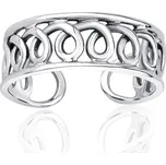 Stříbrný prsten na nohu