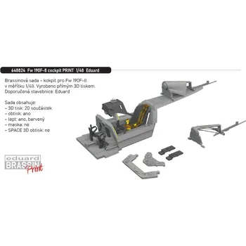 Plastikový model Eduard 1/48 Fw 190F-8 cockpit PRINT (EDUARD)