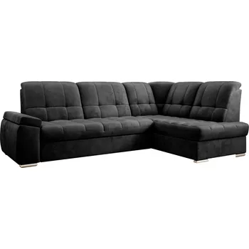 Sedací souprava Rokládací rohová sedačka SANDORA tmavě šedá