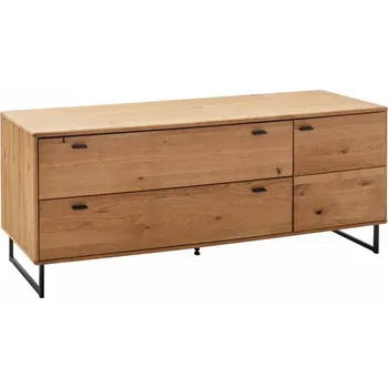 Televizní stolek Velký tv stolek částečně masiv divoký dub Granada