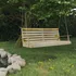 Zahradní houpačka Houpací lavice 155 x 65 x 60 cm hnědá