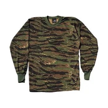 Triko s dlouhým rukávem TIGER STRIPE XL - Skladem