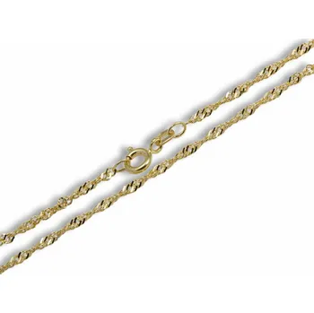 Řetízek GEMMAX Zlatý řetízek Lambáda – šířka 2 mm, délka 42 cm – zlatý šperk ryzosti 585/1000 v Dárkovém balení s Certifikátem GUCYN-42-98041