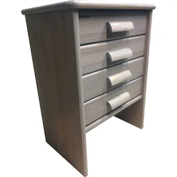 Noční stolek ROALHOLZ vysoký noční stolek z masivu ZIKMUND SENIOR mořený