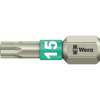Dílna Utahovací hrot - bit WERA nerez TORX T15 25 mm (nerezový hvězdicový šestihran)
