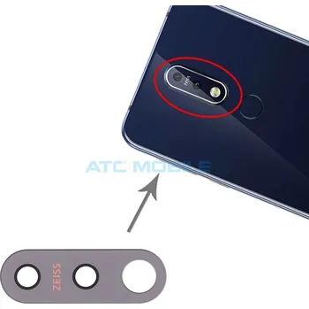 Náhradní kryt pro mobilní telefon Sklíčko kamery Nokia 7.1 (TA-1085, TA-1095, TA-1100) a zpět 3 Kč s ATC Clubem