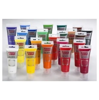 Set školních potřeb Farba akrylowa 75ml szara HAPPY COLOR
