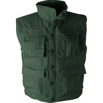 Pánská vesta Rybářská vesta zelená zateplená