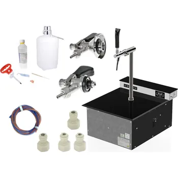 Výčepní pípa LINDR.CZ Sestava Lindr Pygmy Pro Kitchen Green Line 2x naražeč se sanitační sadou